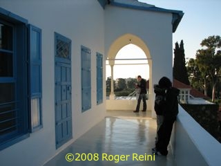 The northern balcony at Bahji