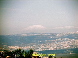 Snow-capped mountain in the distance