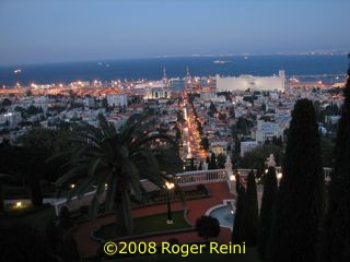 Haifa at dusk