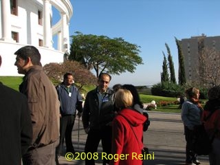 Waiting to tour the Arc